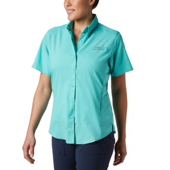 Columbia PFG Tamiami II Short Sleeve, Camisa Azules Para Mujer | 495071-UCR